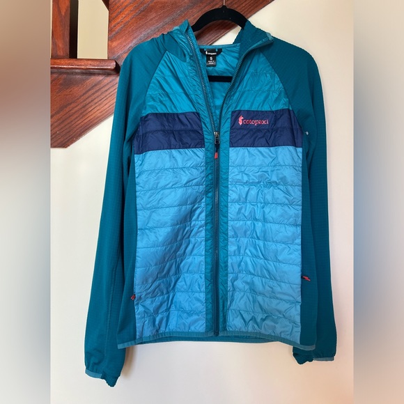 NWOT Cotopaxi Capa Hybrid Insulated Hooded Jacket Blue Men’s Size Small